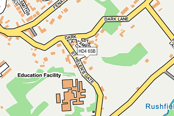 HD4 6SB map - OS OpenMap – Local (Ordnance Survey)