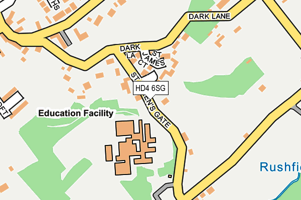 HD4 6SG map - OS OpenMap – Local (Ordnance Survey)