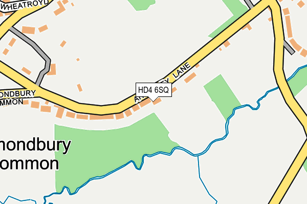 HD4 6SQ map - OS OpenMap – Local (Ordnance Survey)