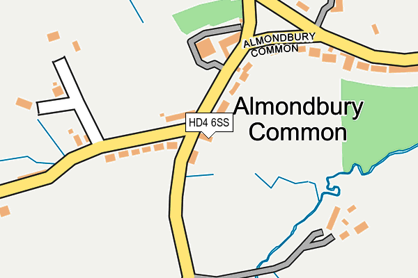 HD4 6SS map - OS OpenMap – Local (Ordnance Survey)