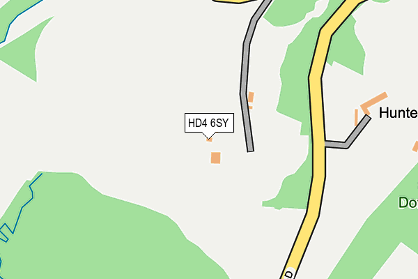 HD4 6SY map - OS OpenMap – Local (Ordnance Survey)