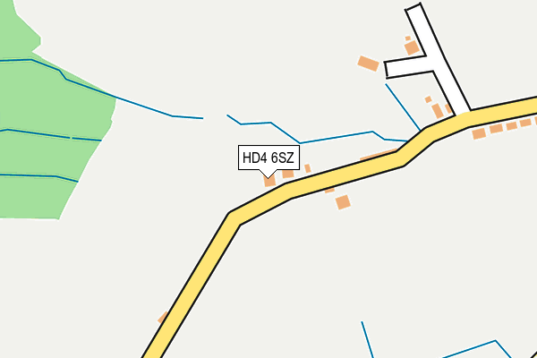 HD4 6SZ map - OS OpenMap – Local (Ordnance Survey)