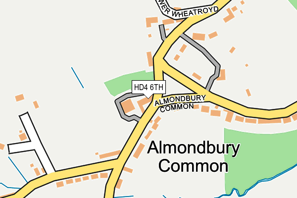 HD4 6TH map - OS OpenMap – Local (Ordnance Survey)