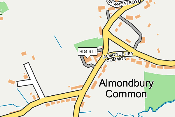 HD4 6TJ map - OS OpenMap – Local (Ordnance Survey)