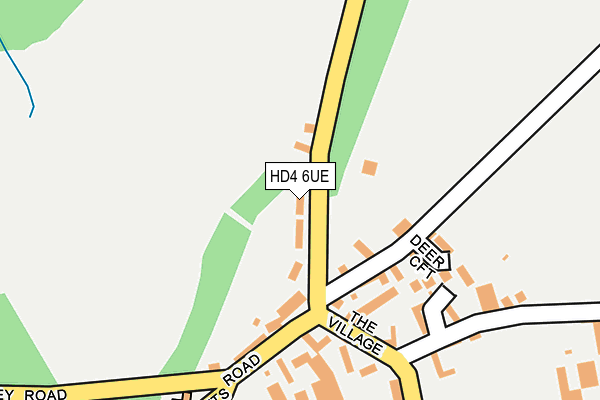 HD4 6UE map - OS OpenMap – Local (Ordnance Survey)