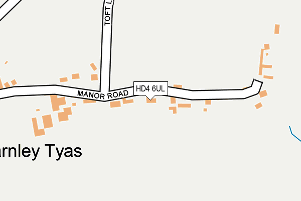 HD4 6UL map - OS OpenMap – Local (Ordnance Survey)