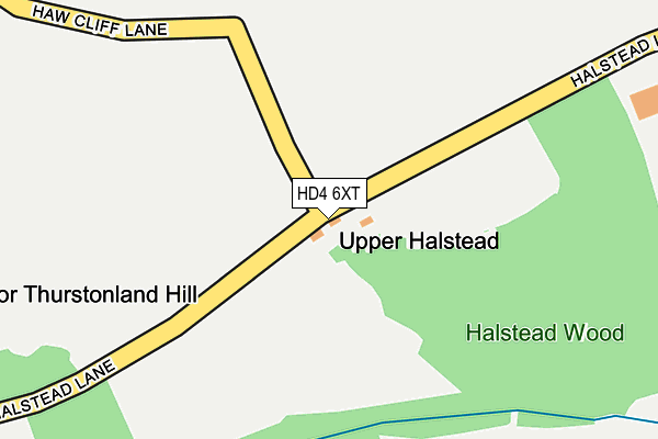HD4 6XT map - OS OpenMap – Local (Ordnance Survey)