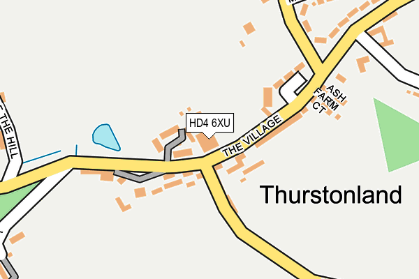 HD4 6XU map - OS OpenMap – Local (Ordnance Survey)