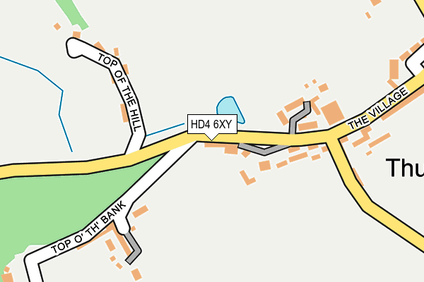 HD4 6XY map - OS OpenMap – Local (Ordnance Survey)