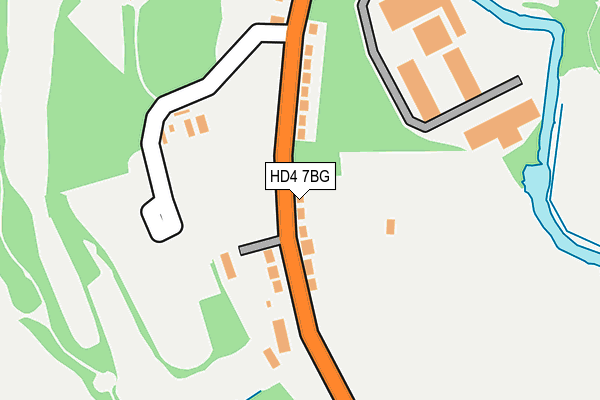 HD4 7BG map - OS OpenMap – Local (Ordnance Survey)