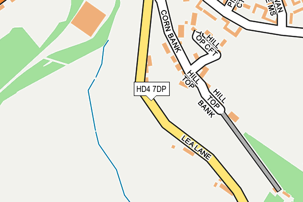 HD4 7DP map - OS OpenMap – Local (Ordnance Survey)