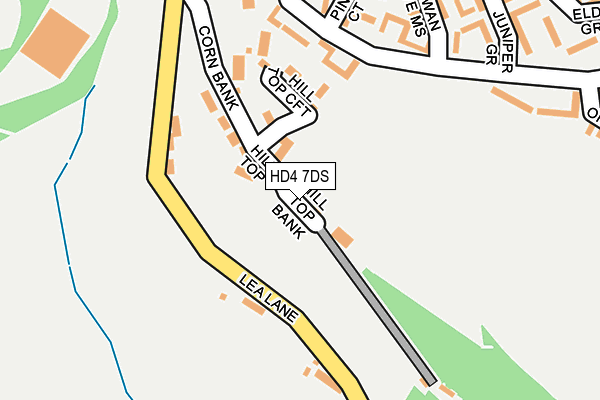 HD4 7DS map - OS OpenMap – Local (Ordnance Survey)