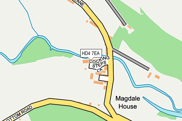 HD4 7EA map - OS OpenMap – Local (Ordnance Survey)
