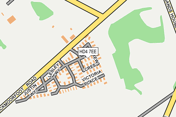 HD4 7EE map - OS OpenMap – Local (Ordnance Survey)