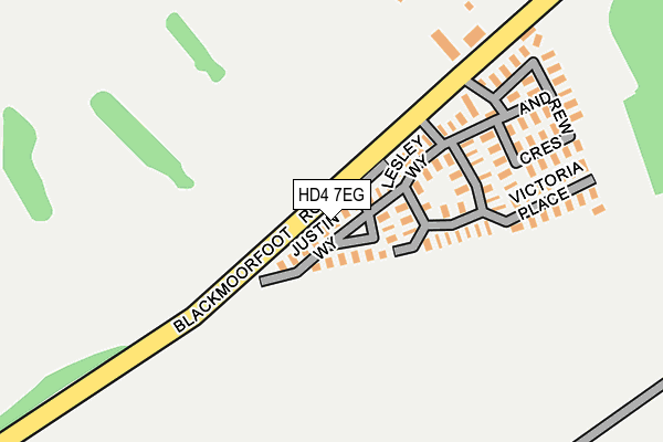 HD4 7EG map - OS OpenMap – Local (Ordnance Survey)