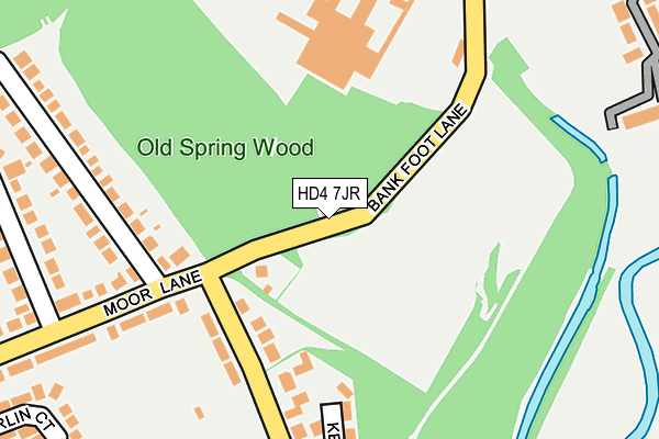 HD4 7JR map - OS OpenMap – Local (Ordnance Survey)