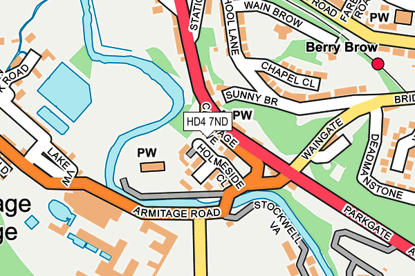 HD4 7ND map - OS OpenMap – Local (Ordnance Survey)