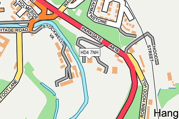 HD4 7NH map - OS OpenMap – Local (Ordnance Survey)