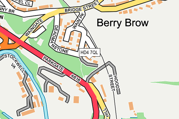 HD4 7QL map - OS OpenMap – Local (Ordnance Survey)