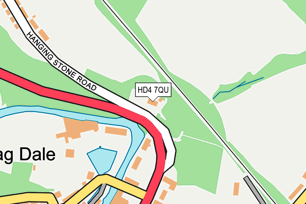 HD4 7QU map - OS OpenMap – Local (Ordnance Survey)