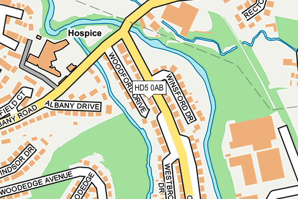 HD5 0AB map - OS OpenMap – Local (Ordnance Survey)