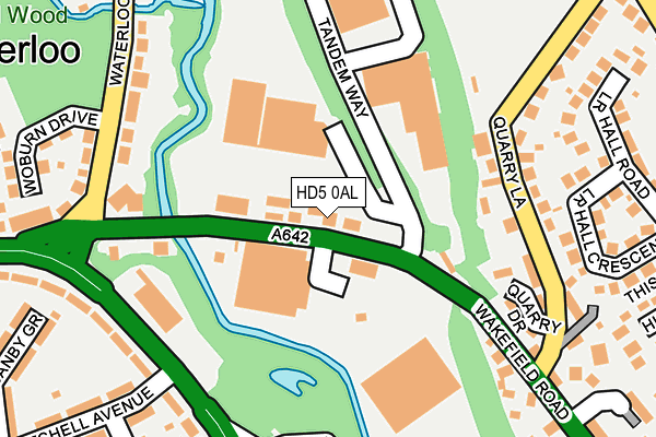 HD5 0AL map - OS OpenMap – Local (Ordnance Survey)