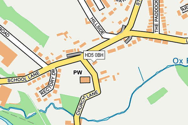 HD5 0BH map - OS OpenMap – Local (Ordnance Survey)