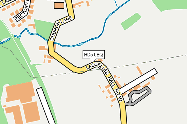 HD5 0BQ map - OS OpenMap – Local (Ordnance Survey)