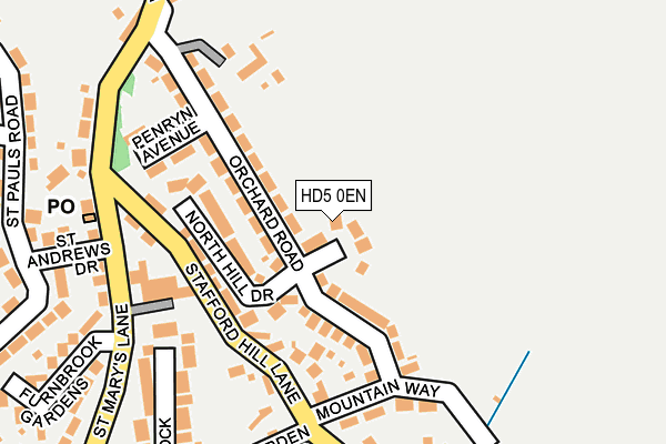 HD5 0EN map - OS OpenMap – Local (Ordnance Survey)