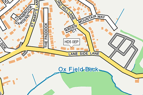 HD5 0EP map - OS OpenMap – Local (Ordnance Survey)
