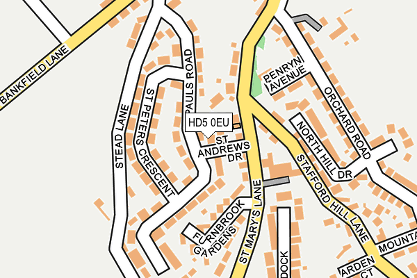 HD5 0EU map - OS OpenMap – Local (Ordnance Survey)
