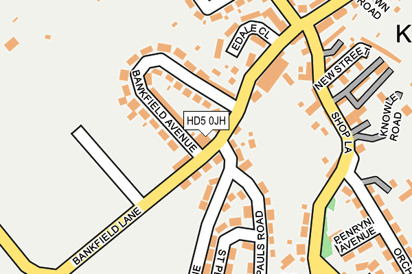HD5 0JH map - OS OpenMap – Local (Ordnance Survey)