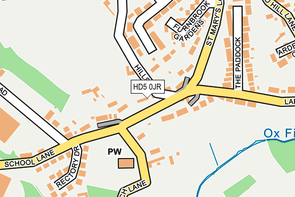 HD5 0JR map - OS OpenMap – Local (Ordnance Survey)