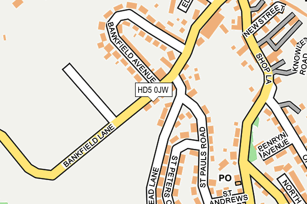 HD5 0JW map - OS OpenMap – Local (Ordnance Survey)