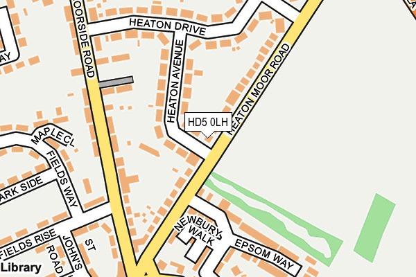 HD5 0LH map - OS OpenMap – Local (Ordnance Survey)