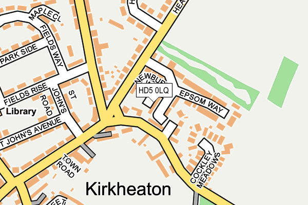 HD5 0LQ map - OS OpenMap – Local (Ordnance Survey)