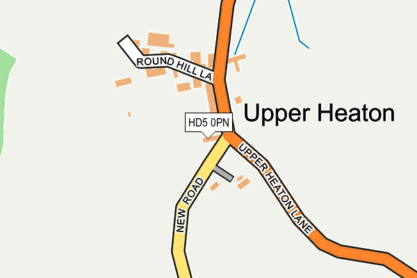 HD5 0PN map - OS OpenMap – Local (Ordnance Survey)