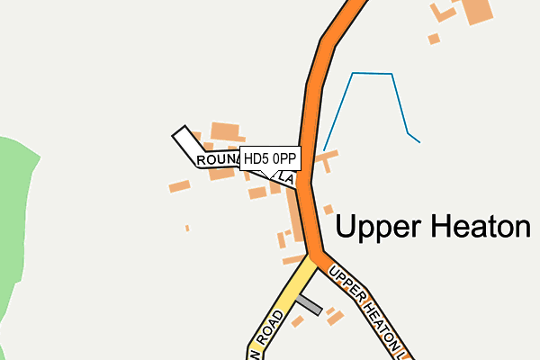 HD5 0PP map - OS OpenMap – Local (Ordnance Survey)