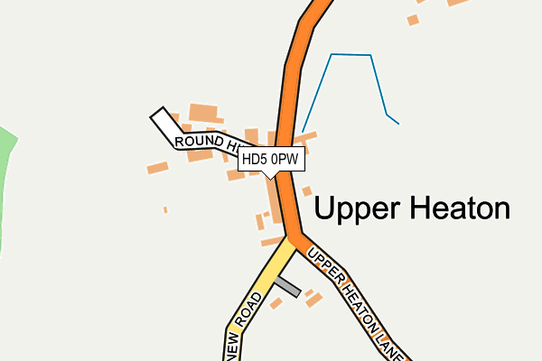 HD5 0PW map - OS OpenMap – Local (Ordnance Survey)