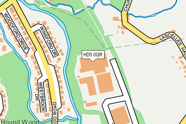 HD5 0QR map - OS OpenMap – Local (Ordnance Survey)