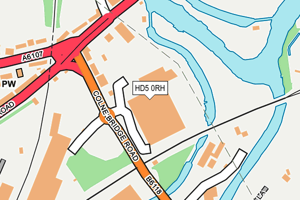 HD5 0RH map - OS OpenMap – Local (Ordnance Survey)
