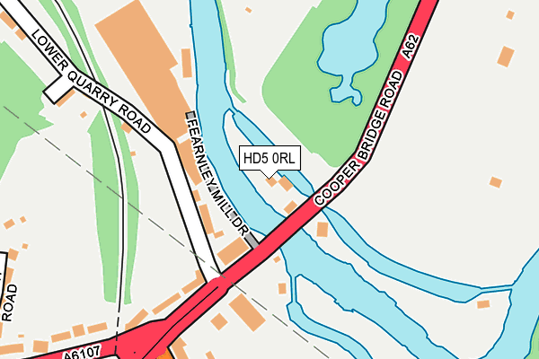 HD5 0RL map - OS OpenMap – Local (Ordnance Survey)
