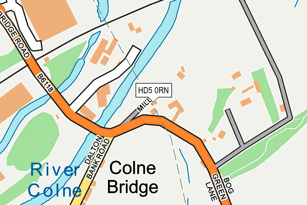 HD5 0RN map - OS OpenMap – Local (Ordnance Survey)