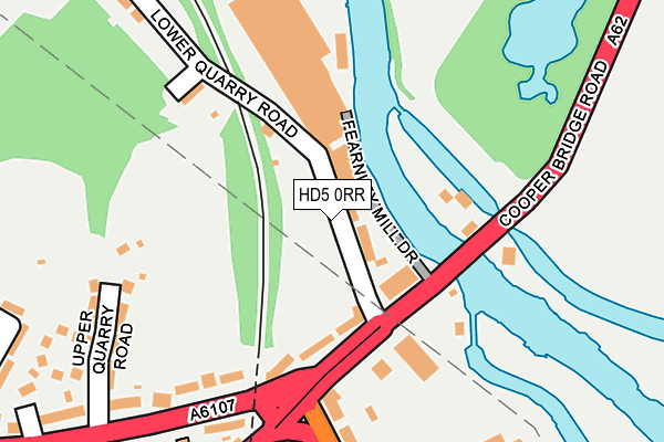 HD5 0RR map - OS OpenMap – Local (Ordnance Survey)