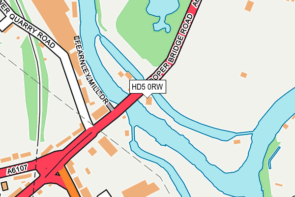 HD5 0RW map - OS OpenMap – Local (Ordnance Survey)