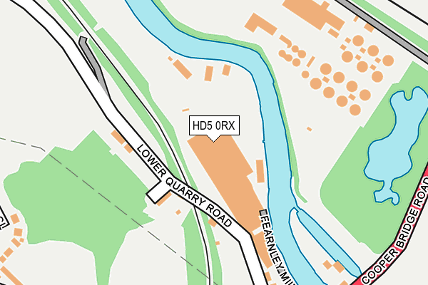 HD5 0RX map - OS OpenMap – Local (Ordnance Survey)