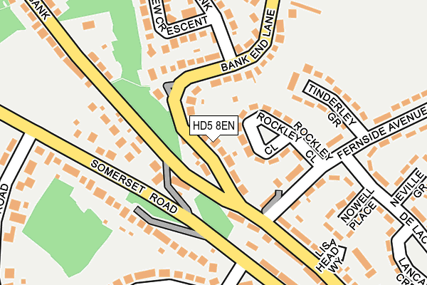 HD5 8EN map - OS OpenMap – Local (Ordnance Survey)