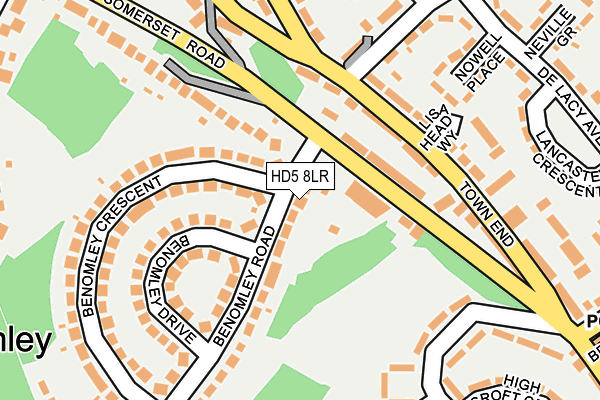 HD5 8LR map - OS OpenMap – Local (Ordnance Survey)