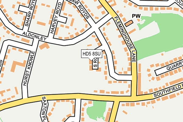 HD5 8SU map - OS OpenMap – Local (Ordnance Survey)