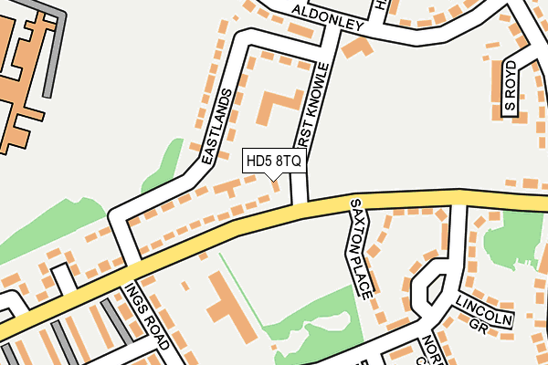 HD5 8TQ map - OS OpenMap – Local (Ordnance Survey)